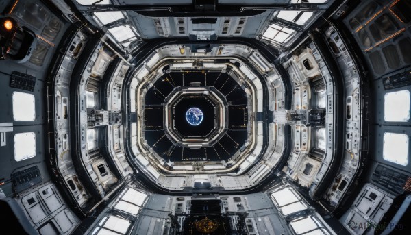Image of a spacecraft in a vibrant scenery