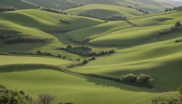 The beauty of a landscape set in a calm day