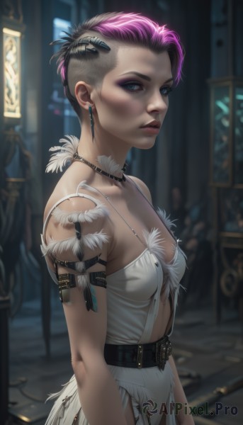 A female framed by the beauty of a calm dynamic scene