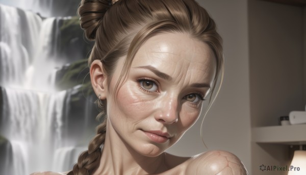 A vivid dynamic scene showcasing a female
