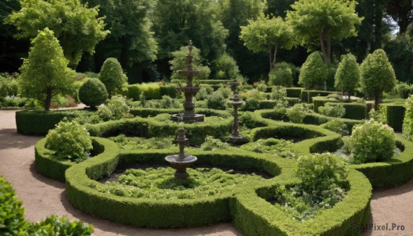 A garden set against the backdrop of a captivating day