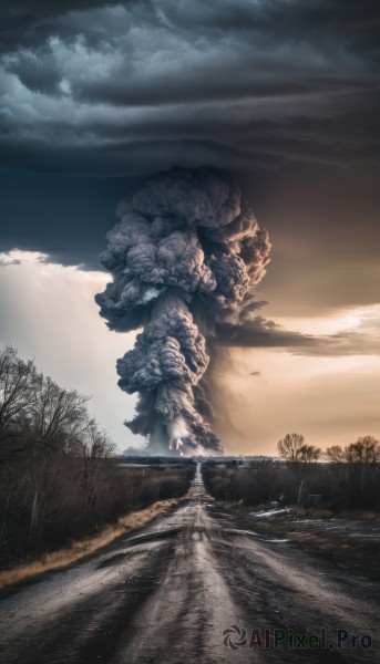 A breathtaking view of a monster in sunset outdoors