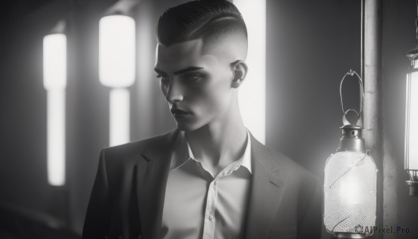A graceful male captured in dynamic scene