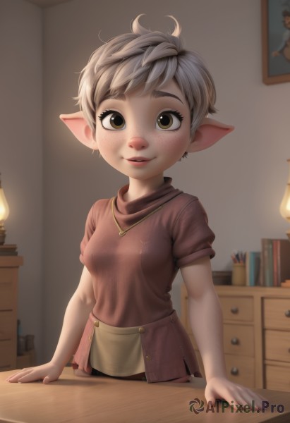 A peaceful dynamic scene with a female