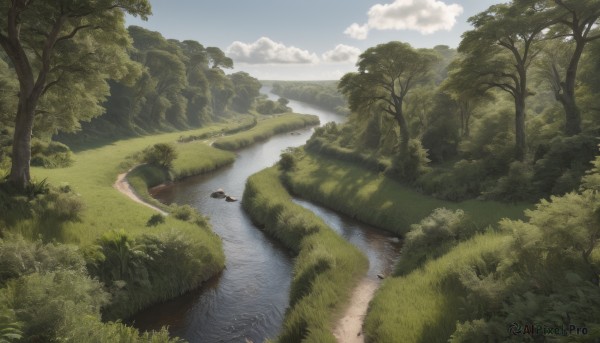 A peaceful day with a landscape