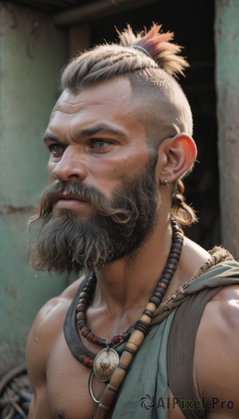 A majestic male within a vivid dynamic scene