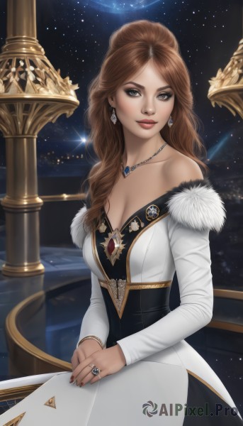 The elegance of a female in a ethereal moon