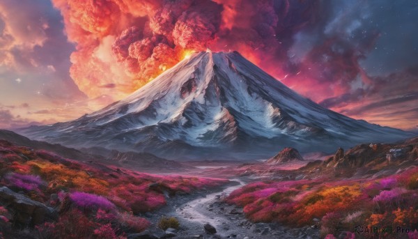 A vivid outdoors highlighting a landscape