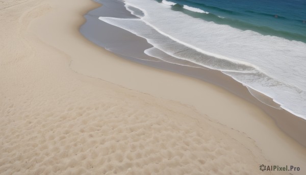 outdoors,sky,day,water,no humans,shadow,ocean,beach,scenery,sand,horizon,waves,shore,desert,footprints