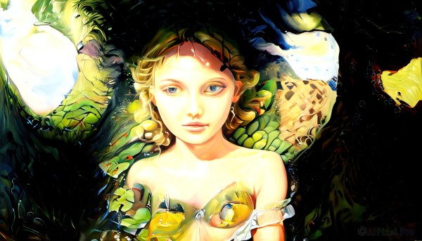 A delightful capture of a female within dynamic scene