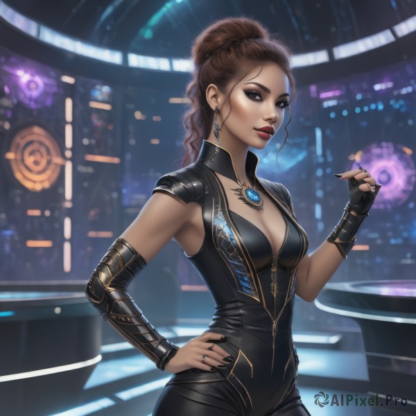 A ethereal dynamic scene showcasing a female