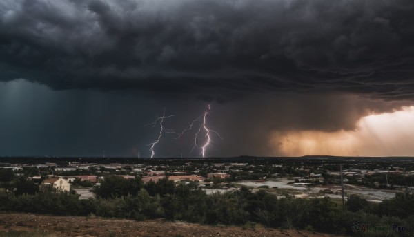 The allure of a lightning in a majestic outdoors