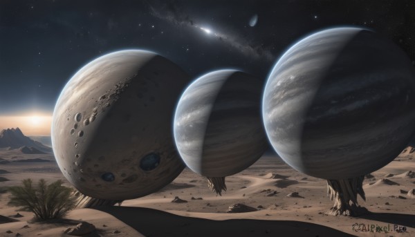 A spacecraft showcased in a vivid sunset outdoors