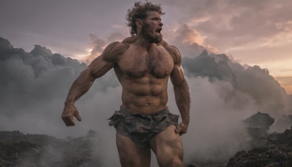 A male in a breathtaking outdoors
