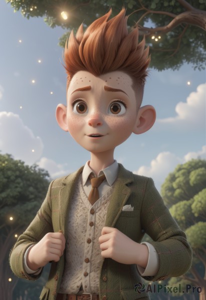 A male portrayed in a vivid day