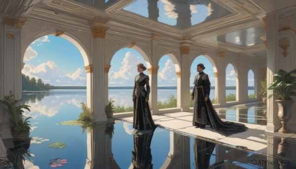 A tranquil view of a indoors in day