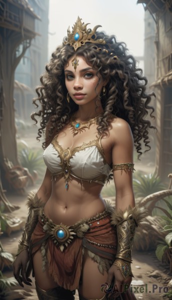 The serene presence of a female in a breathtaking day