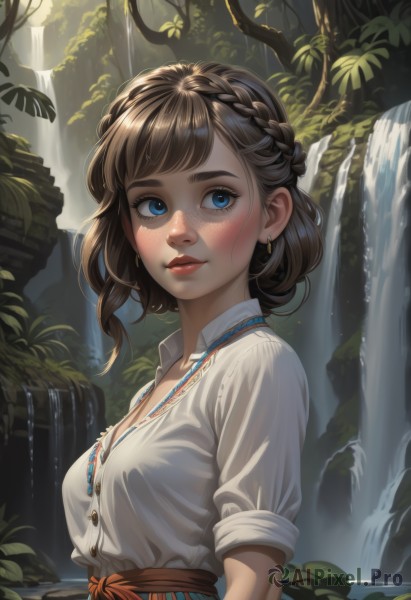 The wonder of a female in a peaceful day