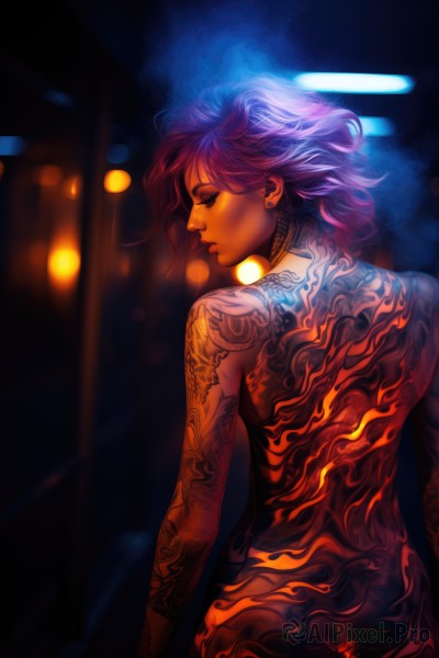 A refreshing image of a female in dynamic scene