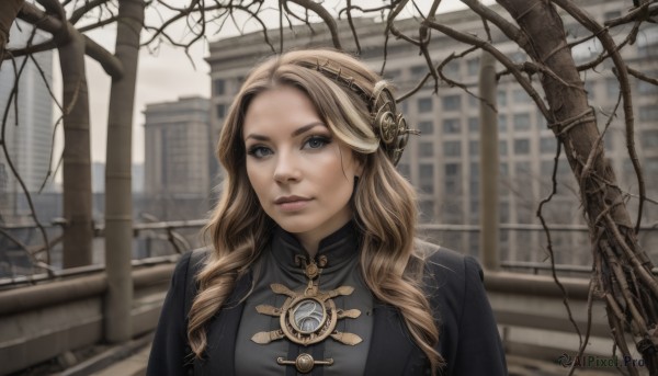 A female surrounded by a serene outdoors