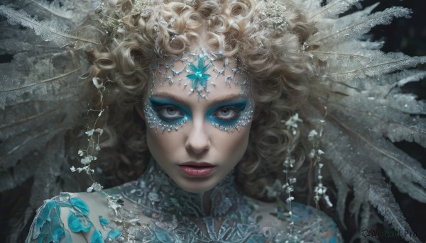The serene presence of a female in a breathtaking dynamic scene