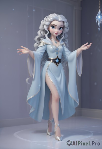 A majestic image of a female in dynamic scene