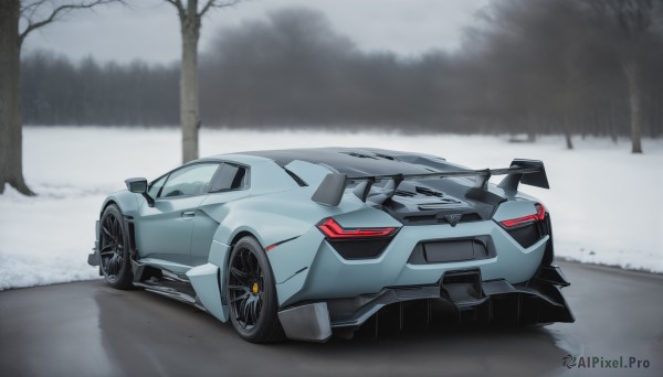 The wonder of a motor vehicle in a picturesque snowy outdoors