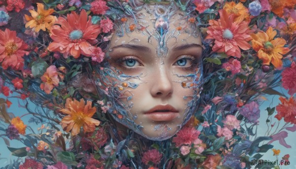 A striking dynamic scene featuring the elegance of a female