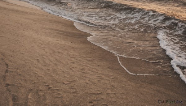 outdoors,water,no humans,ocean,traditional media,beach,scenery,sand,waves,shore,day,vehicle focus