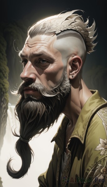 A majestic image of a male in dynamic scene
