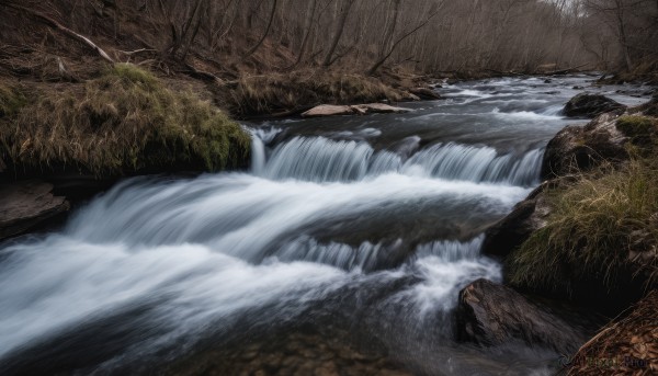 A waterfall in the heart of a peaceful outdoors