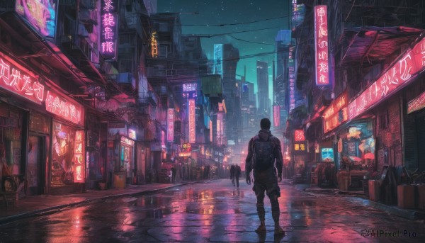 The elegance of a street in a ethereal outdoors