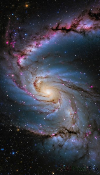 A galaxy captured beautifully in a tranquil outdoors