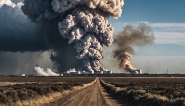 A motor vehicle in a breathtaking fiery day
