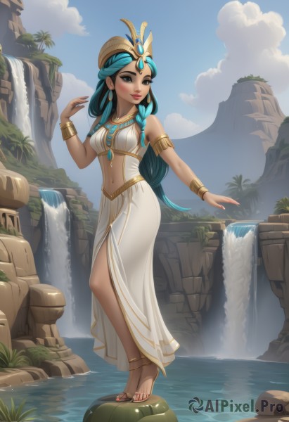 A female in a serene day
