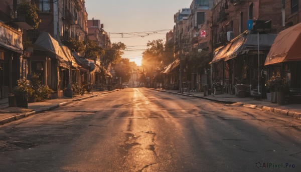 The serene presence of a car in a breathtaking sunset outdoors