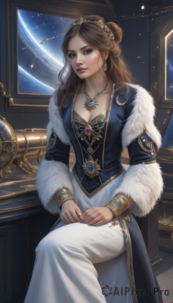 A breathtaking window with a female