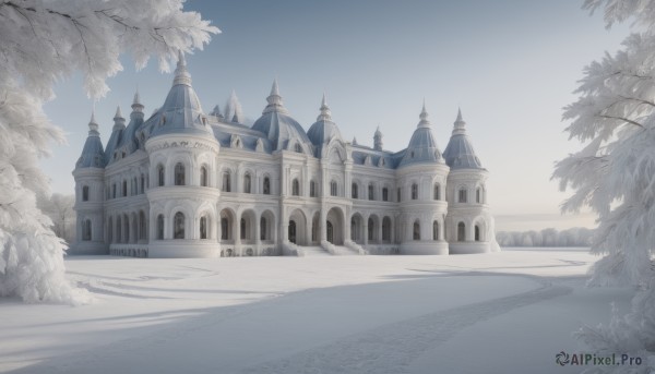 The timeless beauty of a unique subject in a tranquil snowy day