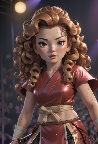 A magnificent female within dynamic scene