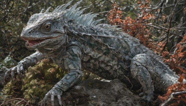 The wonder of a monster in a picturesque day