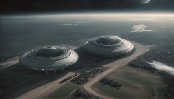 A breathtaking outdoors featuring a spacecraft