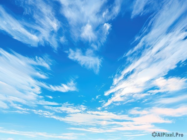 monochrome,outdoors,sky,day,cloud,blue sky,no humans,cloudy sky,scenery,blue theme,above clouds