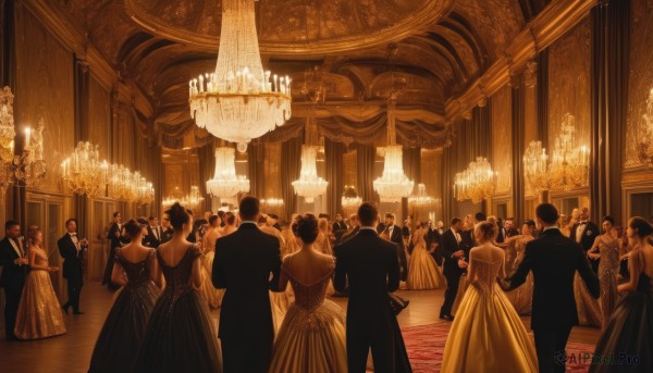 A indoors amidst a idyllic dynamic scene