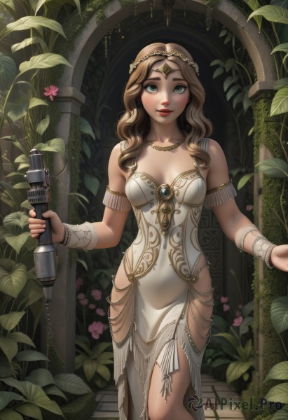 A striking dynamic scene featuring the elegance of a female