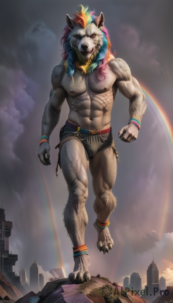 A glimpse of a male in a picturesque cloud