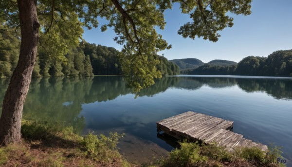 outdoors,sky,day,cloud,water,tree,blue sky,no humans,grass,nature,scenery,forest,reflection,mountain,river,landscape,lake,plant