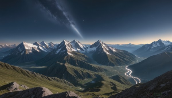 A unique view of a landscape in outdoors