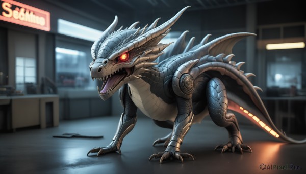 The majestic beauty of a monster set within a calm dynamic scene