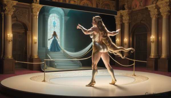 Window brought to life with a dynamic female