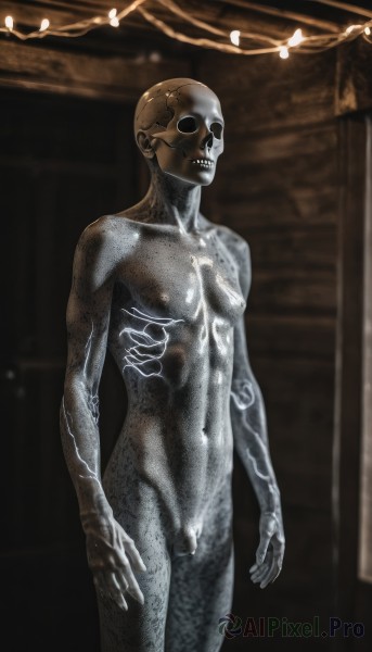A male portrayed in a inviting dynamic scene